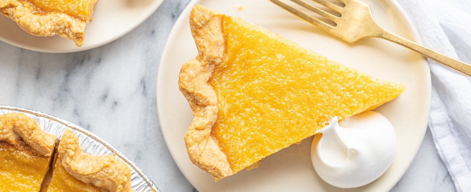 Lemon chess pie