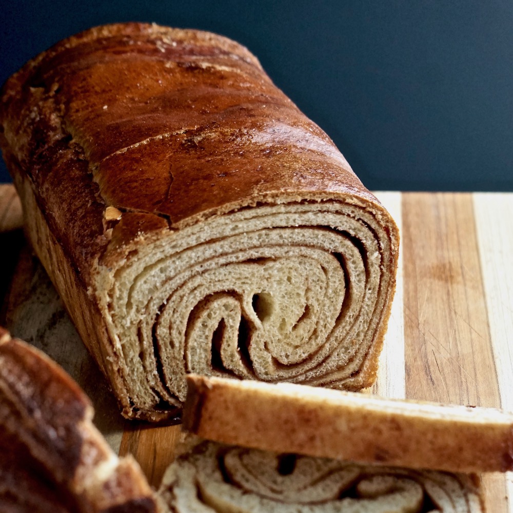 Somodi Cinnamon Swirl Bread Sliced