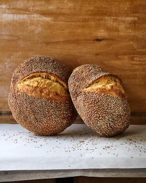 Sesame Semolina italian bread by Antonis Achilleos