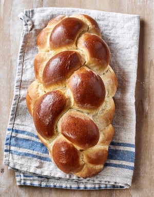 braided challah bread by Antonis Achilleos