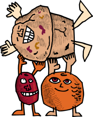 illustrated happy muffins