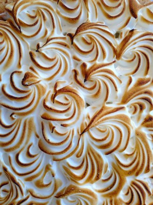 lemon merenga a meringue tart close up from our pastry making class