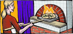 our wood-fired ove